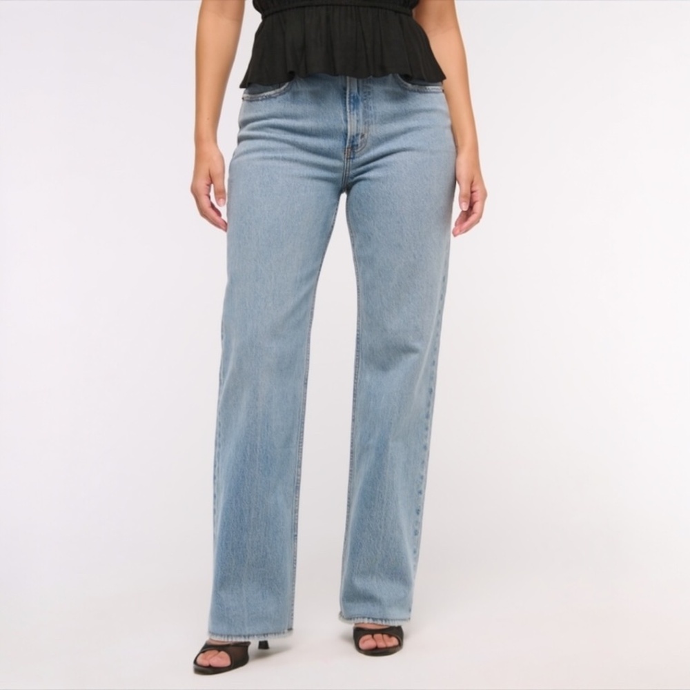 ABERCROMBIE & FITCH A&F Curve Love High Rise 90s Relaxed Jeans 28/6R